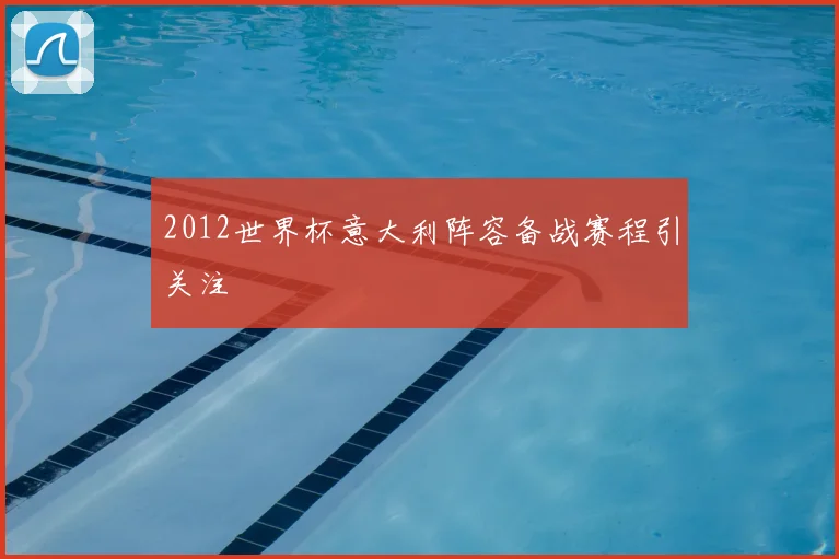 2012世界杯意大利阵容备战赛程引关注